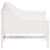 Day Bed without Mattress White 90x190 cm Solid Wood Pine - 45-Degree Angle