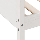 Day Bed without Mattress White 90x190 cm Solid Wood Pine - Close-Up Angle