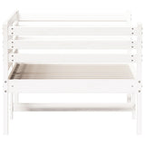 Day Bed without Mattress White 90x190 cm Solid Wood Pine - 45-Degree Angle
