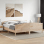 Bed Frame without Mattress 180x200 cm Solid Wood Pine