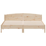 Bed Frame without Mattress 180x200 cm Solid Wood Pine