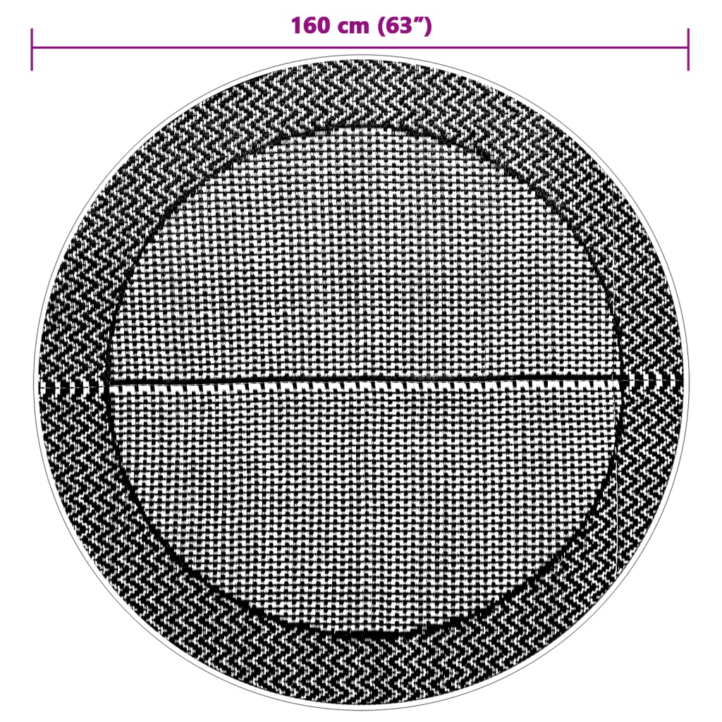 Outdoor Carpet ARAKIL Grey ?60 cm PP