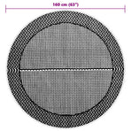 Outdoor Carpet ARAKIL Grey ?60 cm PP