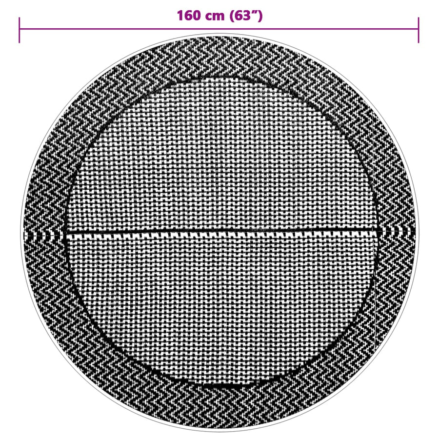 Outdoor Carpet ARAKIL Grey ?60 cm PP