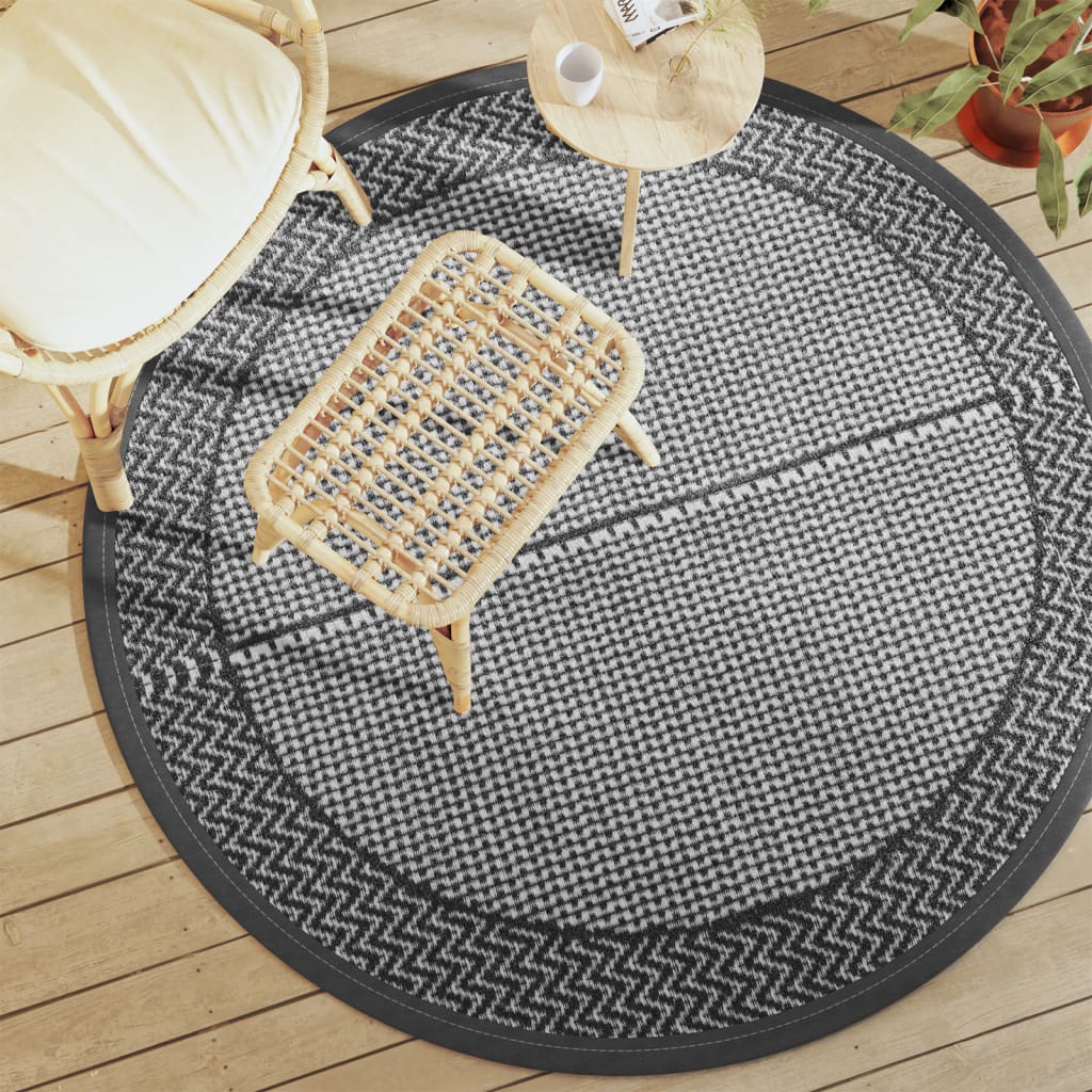 Outdoor Carpet ARAKIL Grey ?60 cm PP