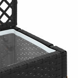 Garden Trellis Planter Black 35 x 30 x 135 cm Metal