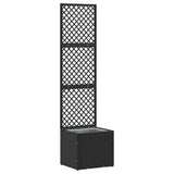 Garden Trellis Planter Black 35 x 30 x 135 cm Metal