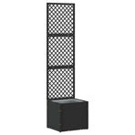 Garden Trellis Planter Black 35 x 30 x 135 cm Metal