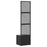Garden Trellis Planter Black 35 x 30 x 135 cm Metal