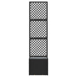 Garden Trellis Planter Black 35 x 30 x 135 cm Metal