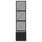 Garden Trellis Planter Black 35 x 30 x 135 cm Metal