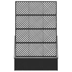 Garden Trellis Planter Black 105 x 30 x 170 cm Metal, image 3