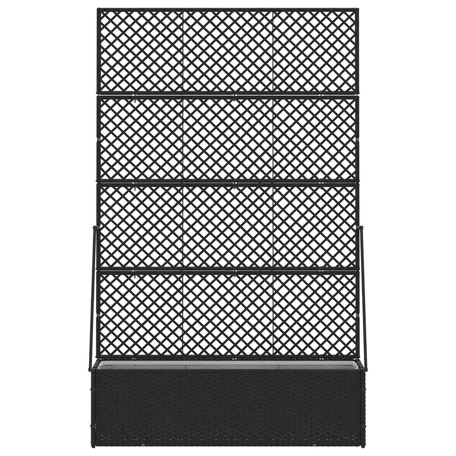 Garden Trellis Planter Black 105 x 30 x 170 cm Metal, image 3