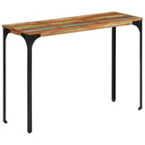 Console Table 110x35x76 cm Solid Wood Reclaimed - Side View