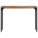 Console Table 110x35x76 cm Solid Wood Reclaimed - Top-Down View