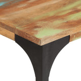 Console Table 110x35x76 cm Solid Wood Reclaimed - Rear View