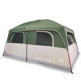 Family Tent Cabin 8-Person Green Waterproof - Front View
