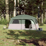 Family Tent Cabin 8-Person Green Waterproof - Side View