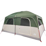 Family Tent Cabin 8-Person Green Waterproof - Top-Down View