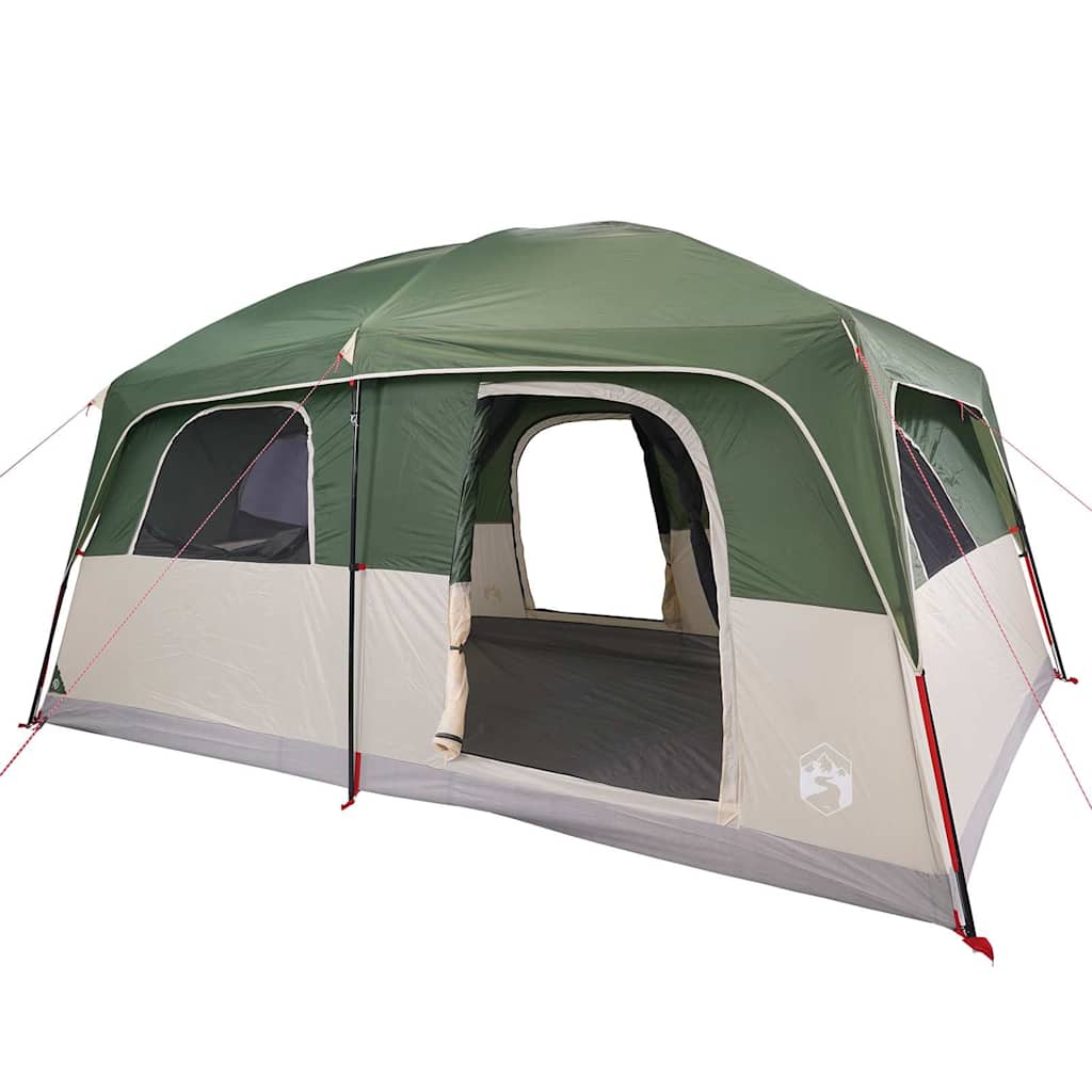 Family Tent Cabin 8-Person Green Waterproof