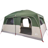 Family Tent Cabin 8-Person Green Waterproof - 45-Degree Angle
