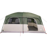 Family Tent Cabin 8-Person Green Waterproof - Close-Up Angle