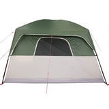 Family Tent Cabin 8-Person Green Waterproof - Low Angle
