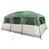 Family Tent Cabin 10-Person Green Waterproof - 45-Degree Angle