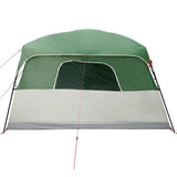 Family Tent Cabin 10-Person Green Waterproof - Close-Up Angle