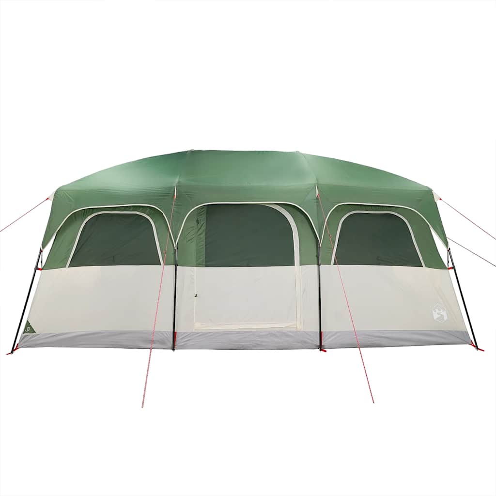 Family Tent Cabin 10-Person Green Waterproof