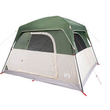 Camping Tent Cabin 4-Person Green Waterproof - Top-Down View