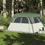 Family Tent Cabin 6-Person Green Waterproof