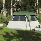 Family Tent Cabin 6-Person Green Waterproof - Side View