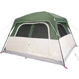 Family Tent Cabin 6-Person Green Waterproof - Top-Down View