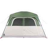 Family Tent Cabin 6-Person Green Waterproof - Rear View