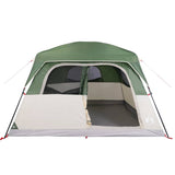 Family Tent Cabin 6-Person Green Waterproof - Close-Up Angle