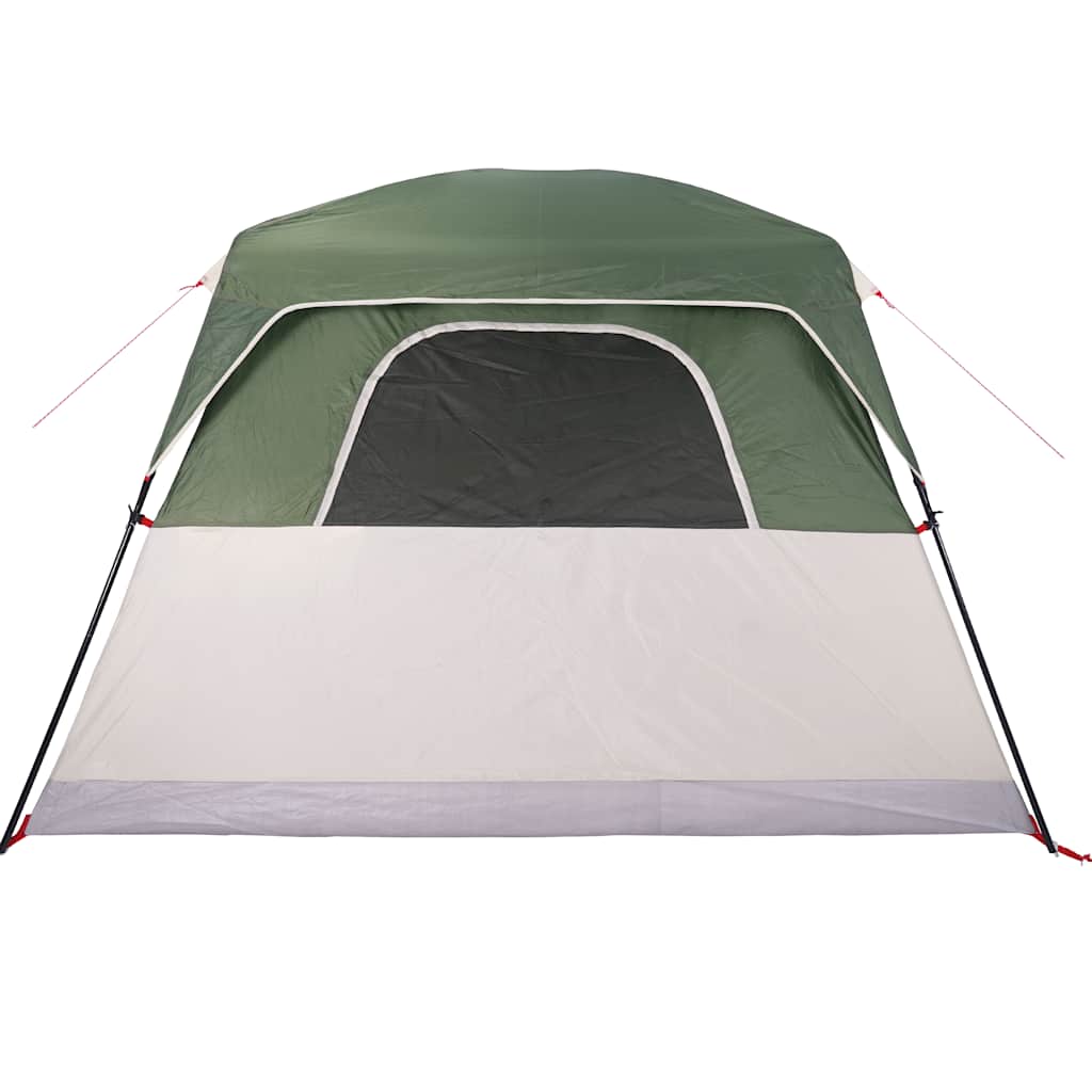Family Tent Cabin 6-Person Green Waterproof