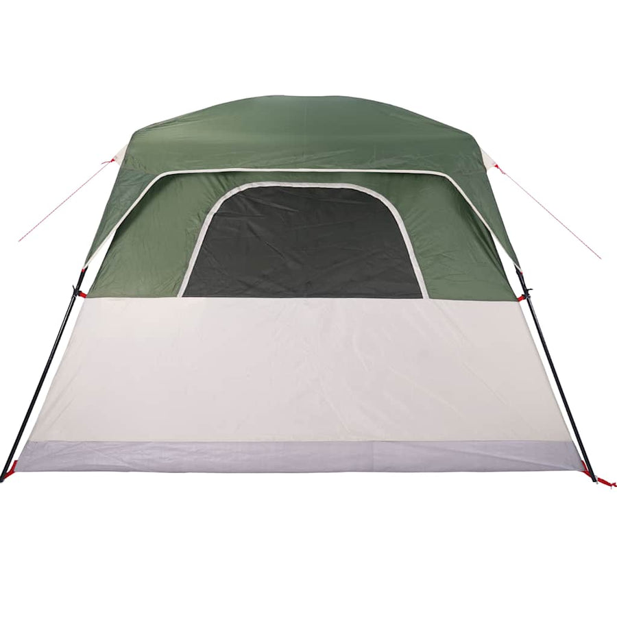 Family Tent Cabin 6-Person Green Waterproof