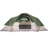 Family Tent Dome 9-Person Green Waterproof - Close-Up Angle