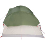 Family Tent Dome 9-Person Green Waterproof - Low Angle