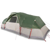 Family Tent Dome 11-Person Green Waterproof - Front View