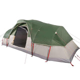 Family Tent Dome 11-Person Green Waterproof - 45-Degree Angle