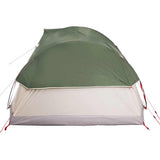 Family Tent Dome 11-Person Green Waterproof - Low Angle