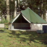 Family Tent Tipi 6-Person Green Waterproof - Side View