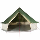 Family Tent Tipi 6-Person Green Waterproof - Top-Down View