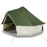 Family Tent Tipi 6-Person Green Waterproof - Close-Up Angle