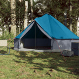 Family Tent Tipi 6-Person Blue Waterproof - Side View