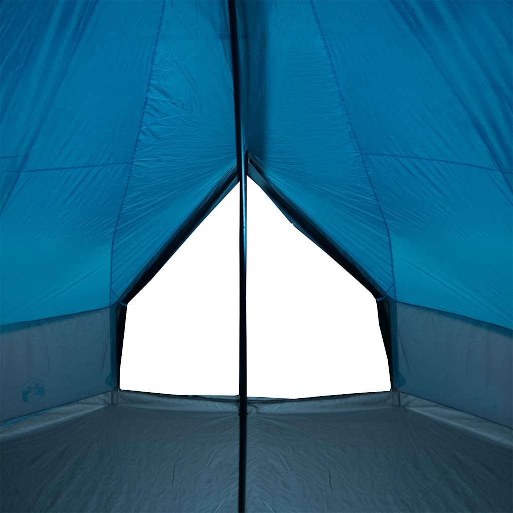 Family Tent Tipi 6-Person Blue Waterproof