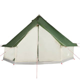 Family Tent Tipi 12-Person Green Waterproof - 45-Degree Angle