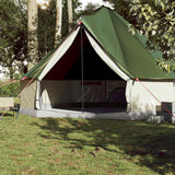 Family Tent Tipi 10-Person Green Waterproof - Side View